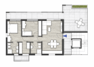 Grundriss Whg. 15 Residence Astrid