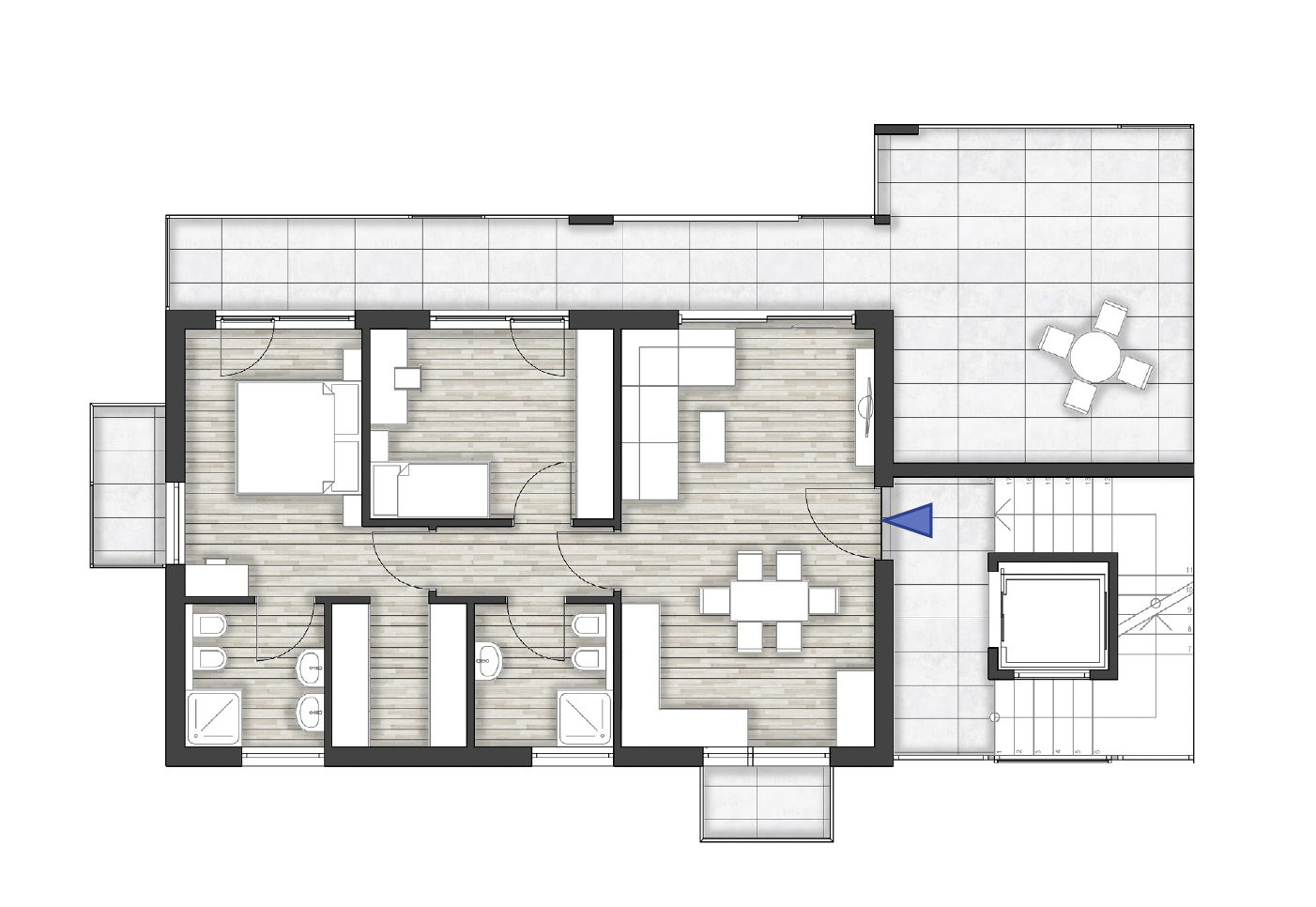 Grundriss Whg. 10 Residence Astrid